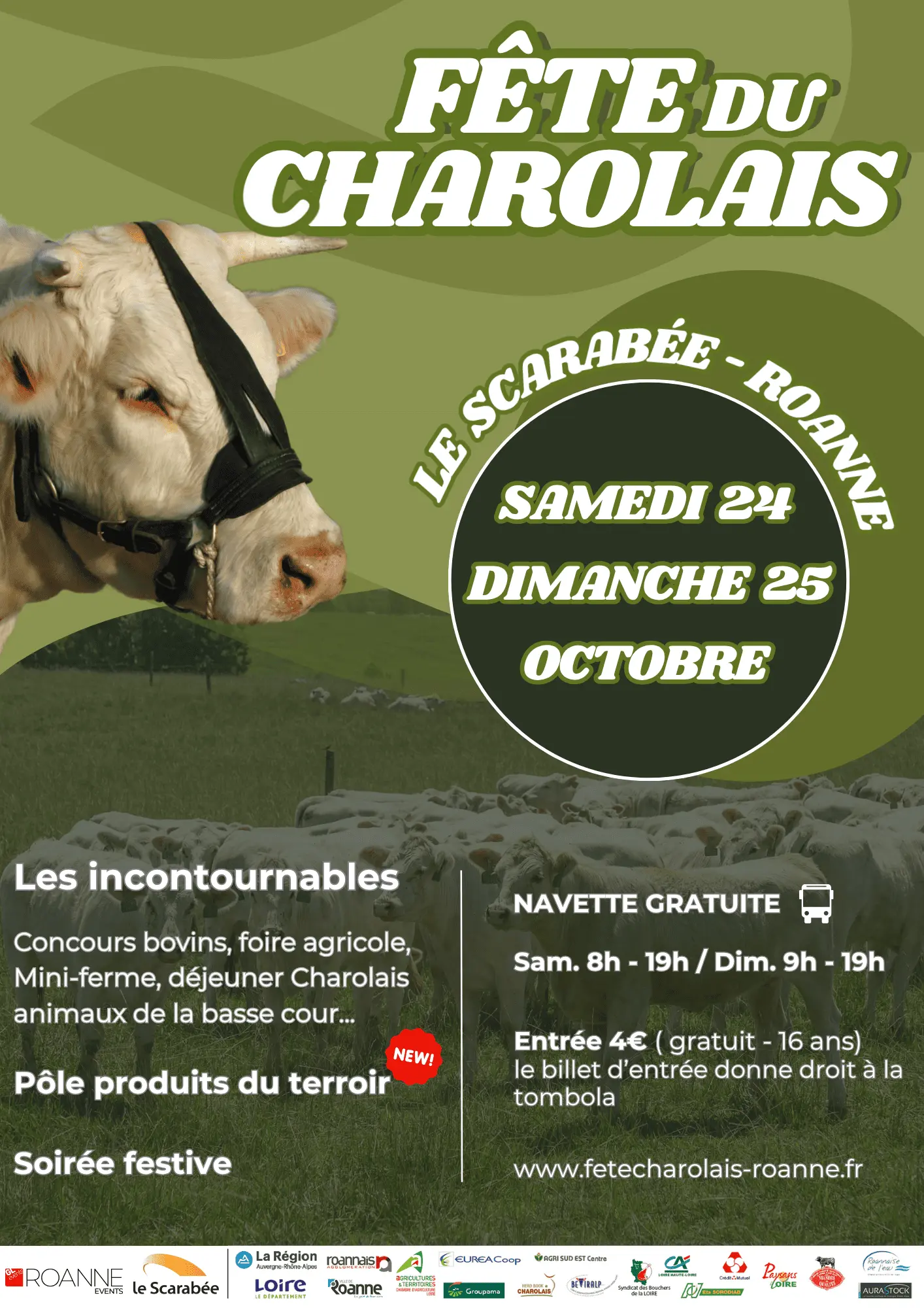 affiche fête du charolais fête du charolais